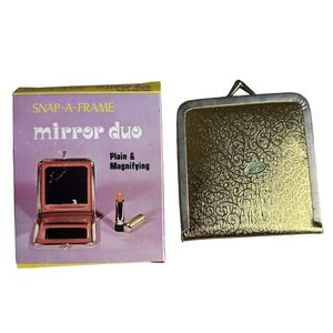 Vintage Snap-A-Frame Mirror Duo New in Box Made In Hong Kong